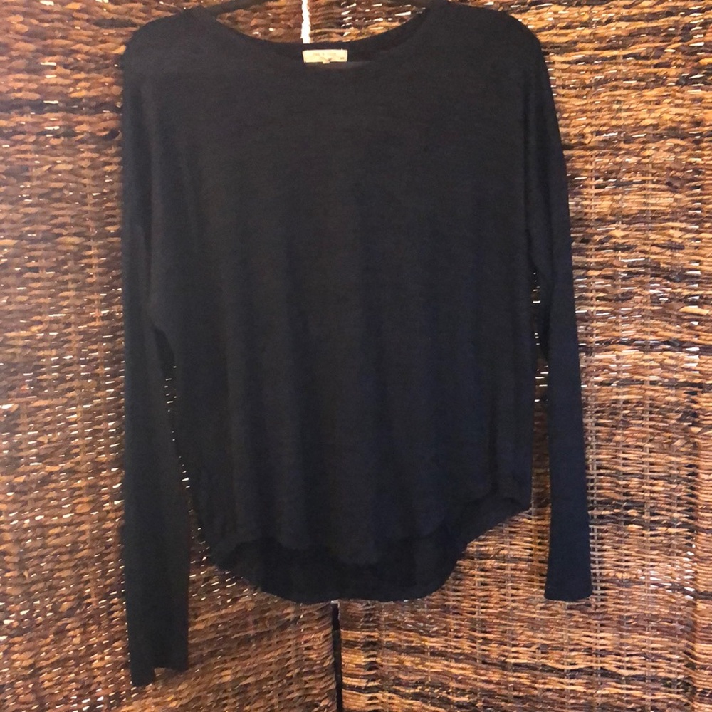 Rag & Bone The Knit Long Sleeve Navy Top M, EUC